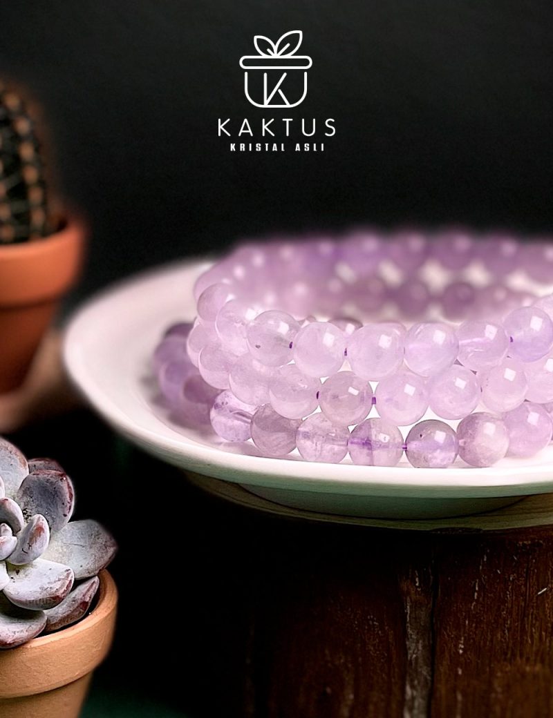 Lavender Quartz Crystal Bracelet - Crystal Healing Store Malaysia